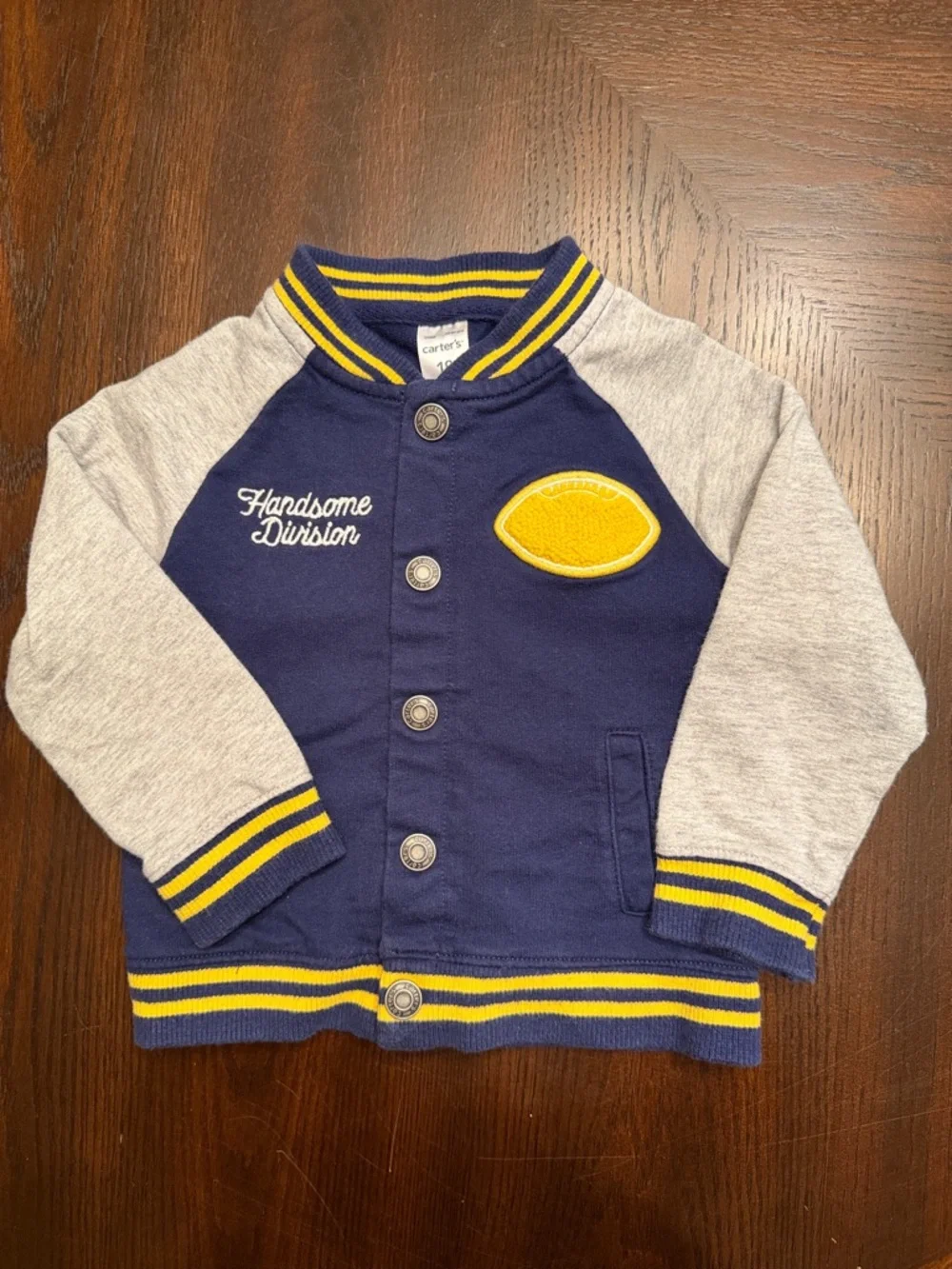 Carter's 18M Toddler Boy Varsity Jacket & Jeans Matching Outfit Set